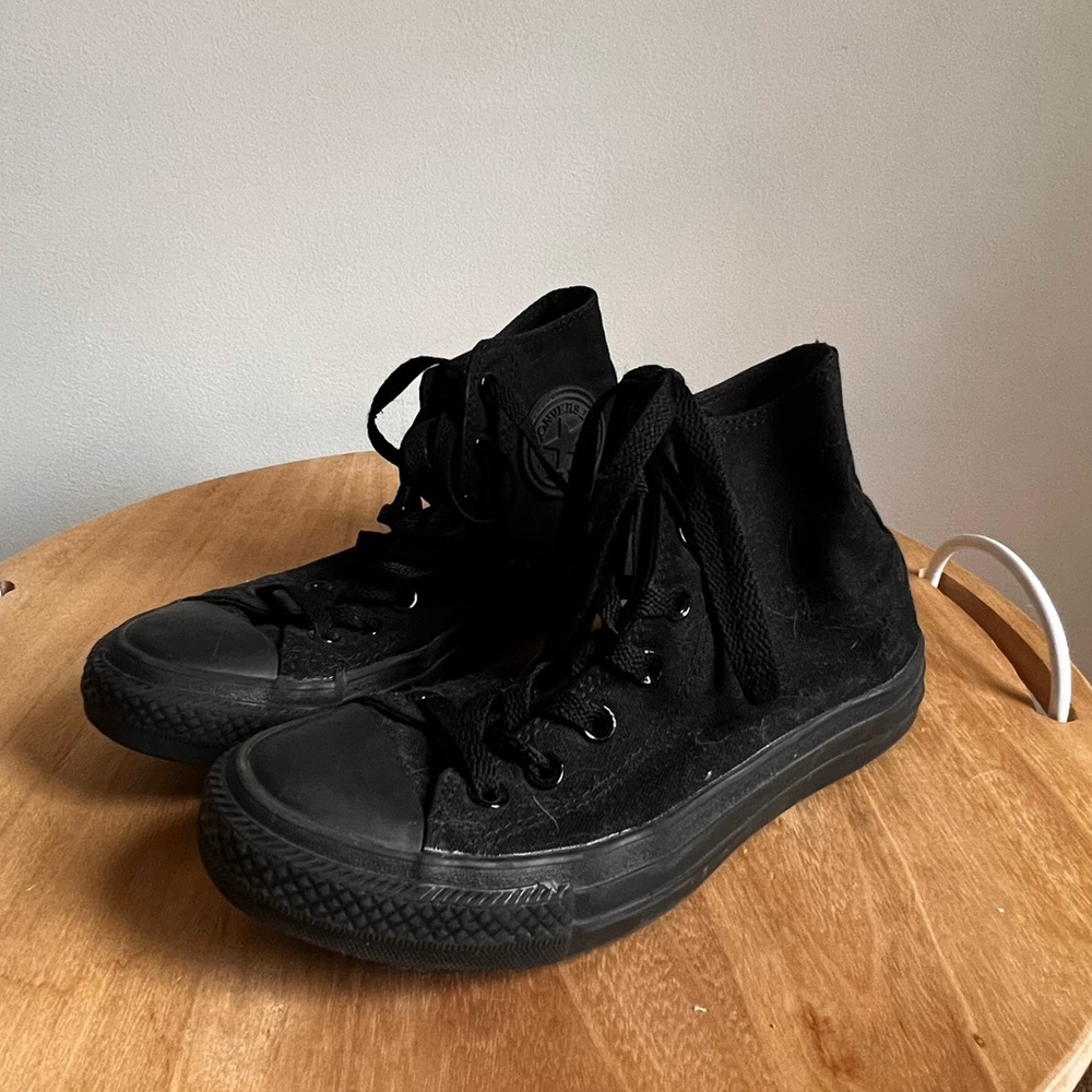All Black Converse